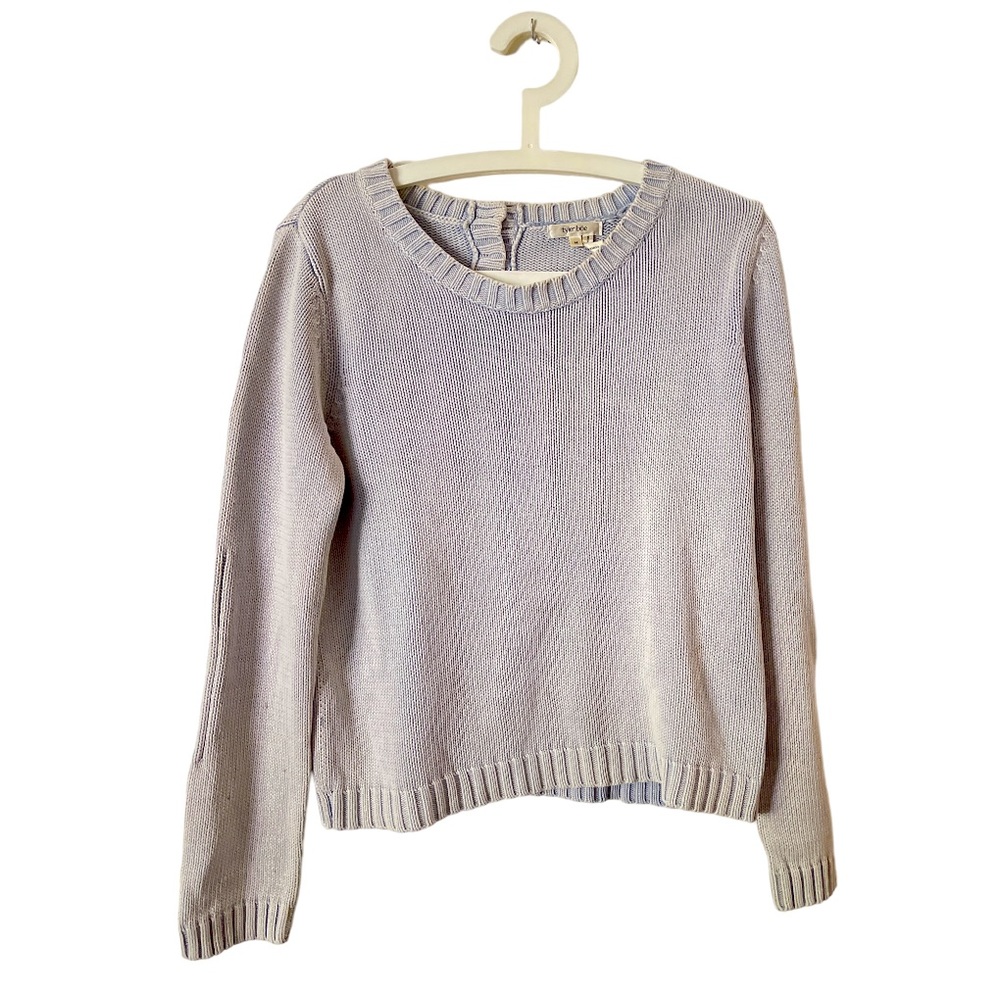 Tyler Boe Weathered Blue Cropped Sweater M